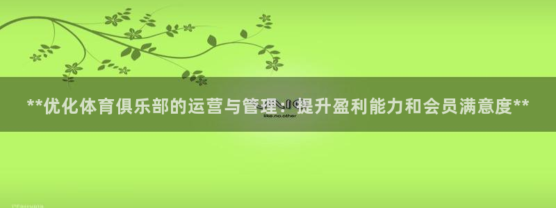 必一运动体：**优化