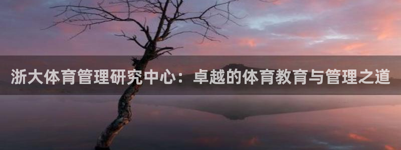 必一体育黑钱：浙大体育管理研究中心：卓越的体育教育与管理之道
