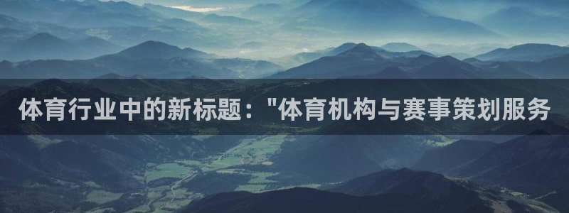 必一体育：体育行业中