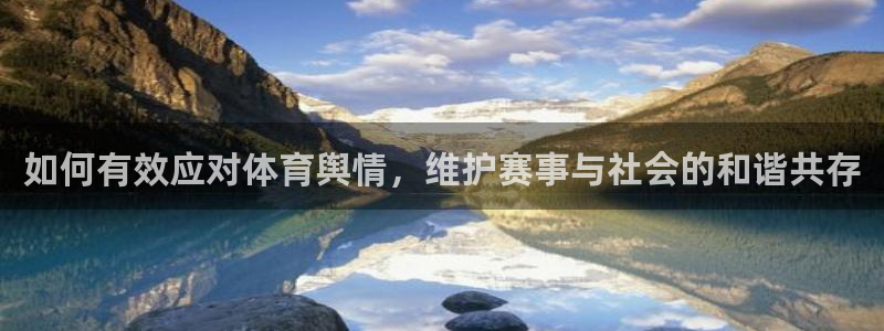必一体育登录入口APP：如何有效应对体育舆情，维护赛事与社会